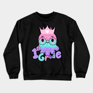 first grade poppin Crewneck Sweatshirt